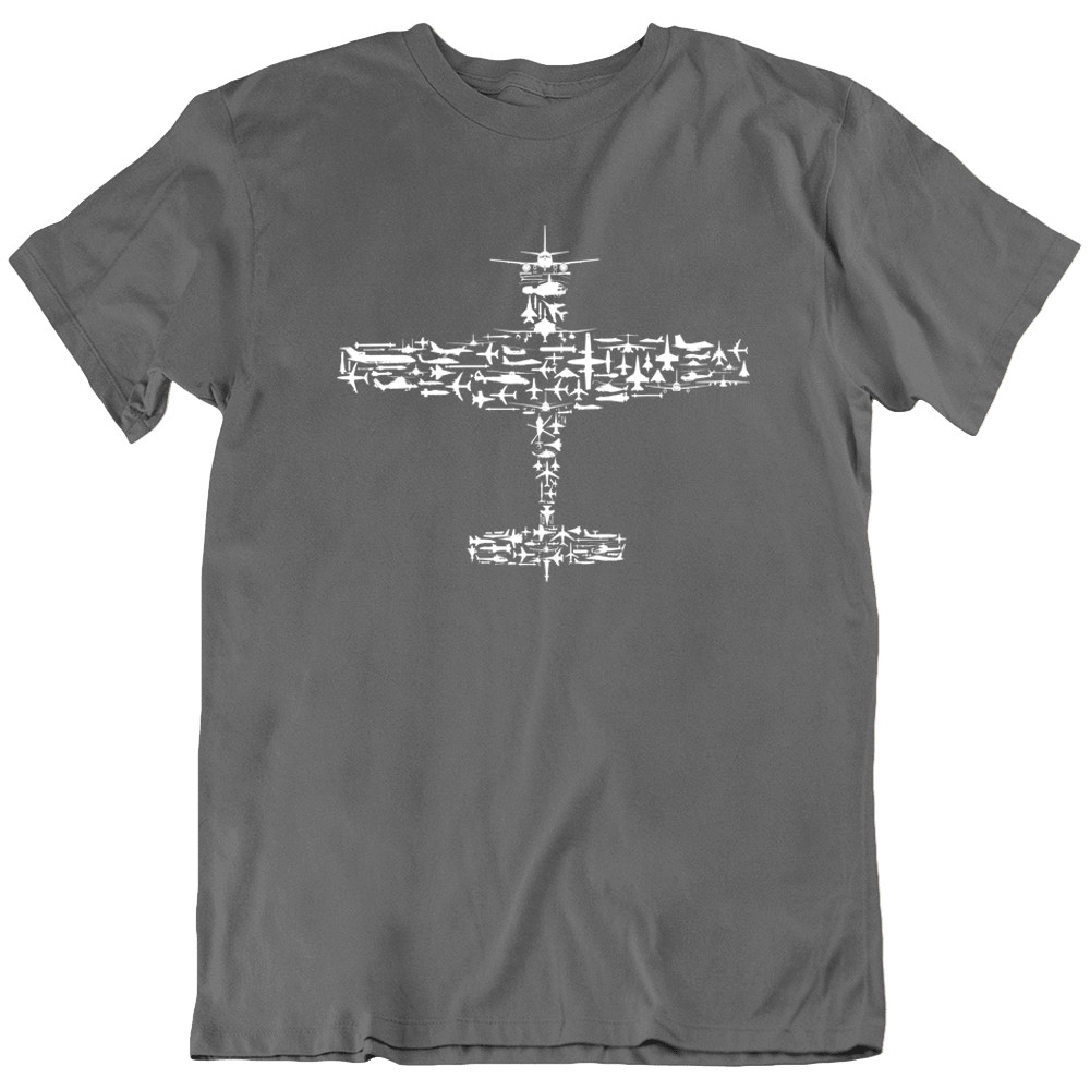 Aviation T-Shirt Fighter Jet Airplane Pilot Gift Military Aircraft Graphic Tee gallery