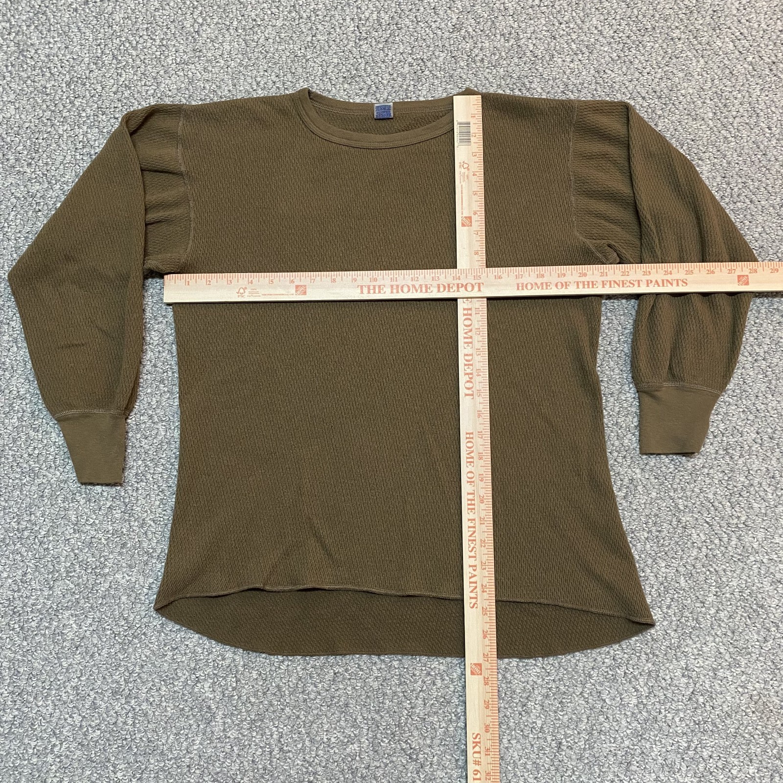 Morgan Arctex Men's Thermal Long Sleeve Waffle Shirt Base Layer Brown XXL gallery