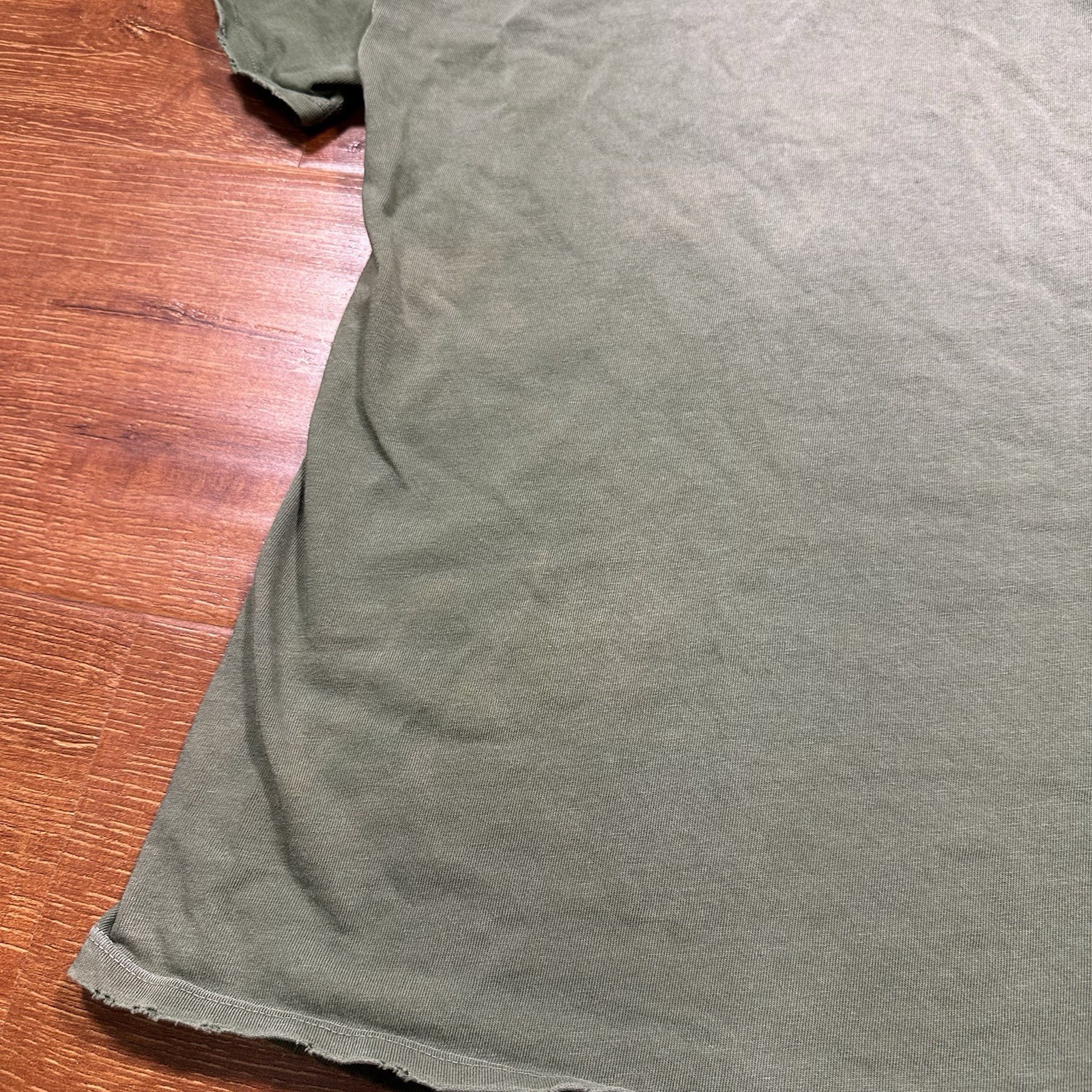 Rhude Oversized T Shirt Mens L Green Crop Boxy Relaxed Baggy Fit Fade Alt Street gallery