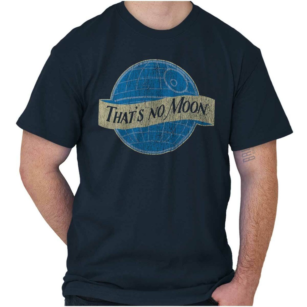 Thats No Blue Moon Space Wars Movie Nerd Womens or Mens Crewneck T Shirt Tee