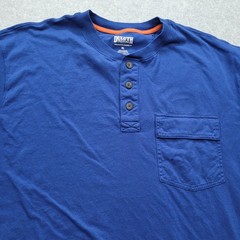 Duluth Trading Men’s XL Blue 1/4 Buttons T-Shirt
