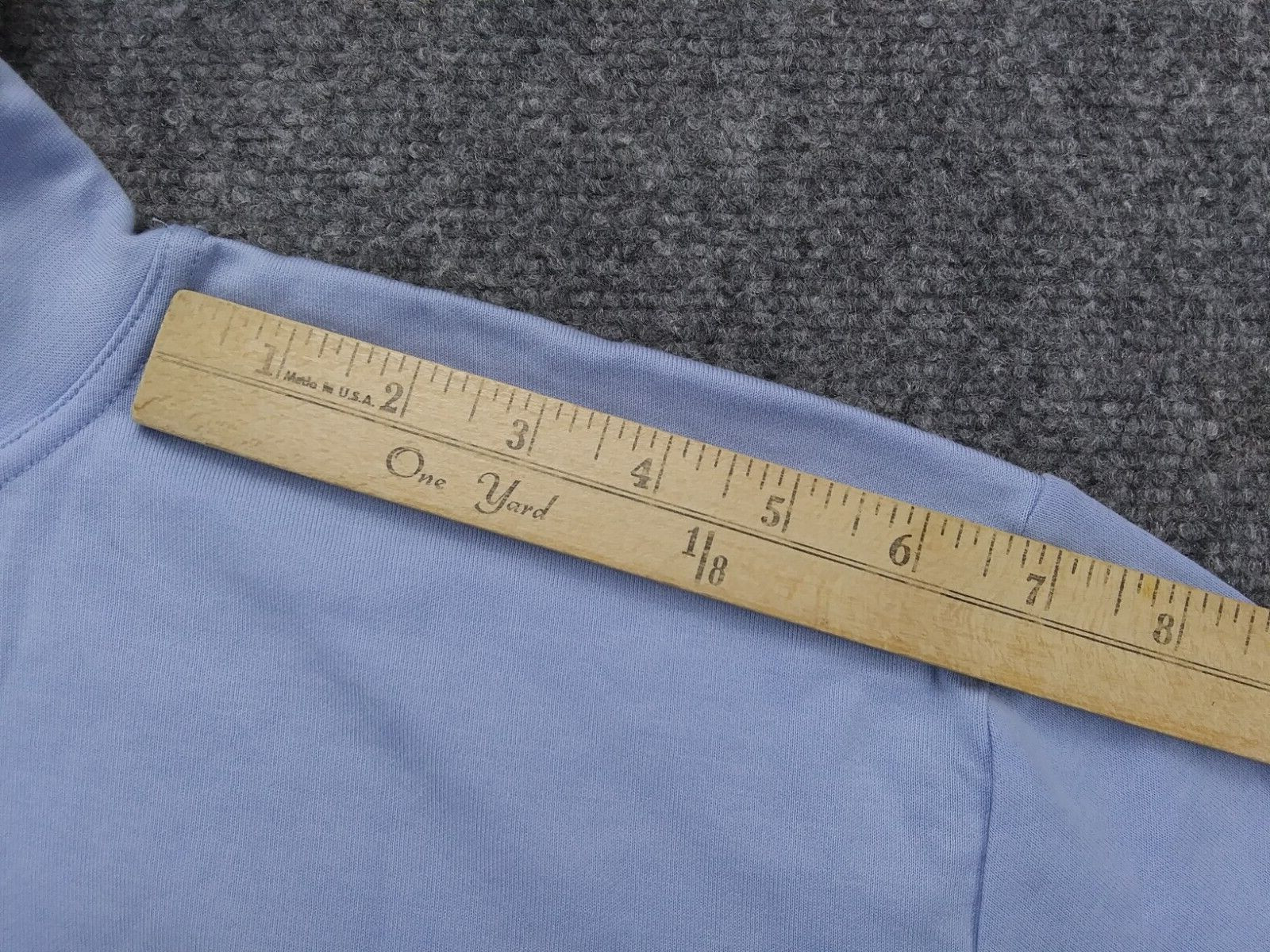 Unbranded T-Shirt Mens Large Blue Turtleneck Long Sleeve Cotton Polyamide gallery