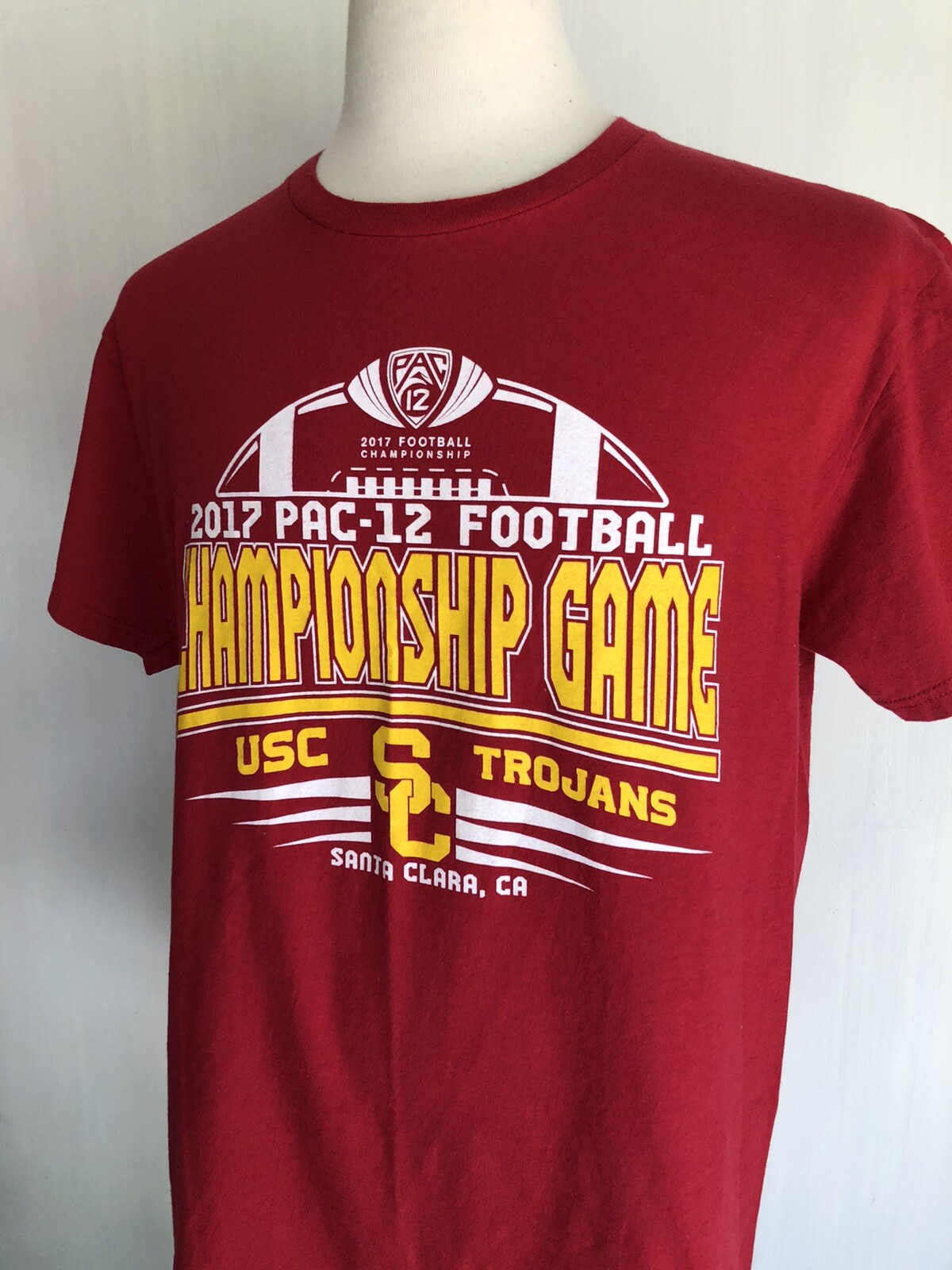 USC TROJANS (2017) Official Pac-12 Football Championship Game T-Shirt Size Large gallery