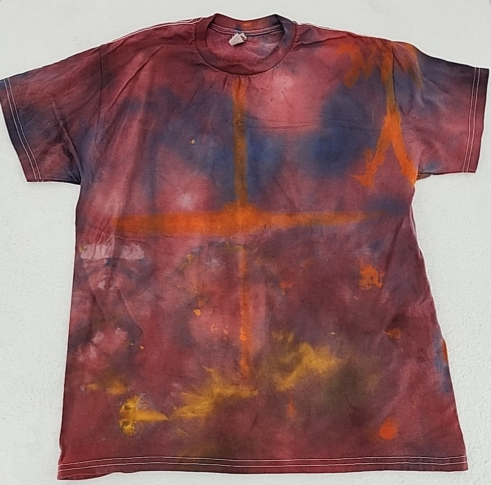 3 Procion Ice Tie Dye Short Sleeve Shirts Unisex Size Large Gildan & Hanes NEW! gallery
