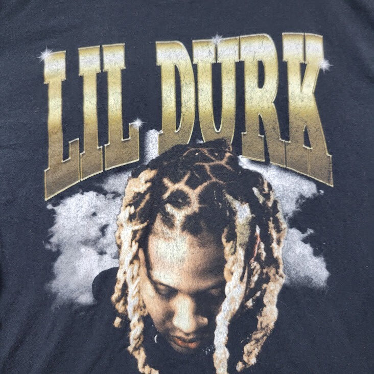 Lil Durk Shirt Mens Large Black Short Sleeve Concert Tour OTF gallery