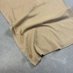 Vintage 70s Levi’s White Tab Ringer T shirt Embroidered Logo Tan Small
