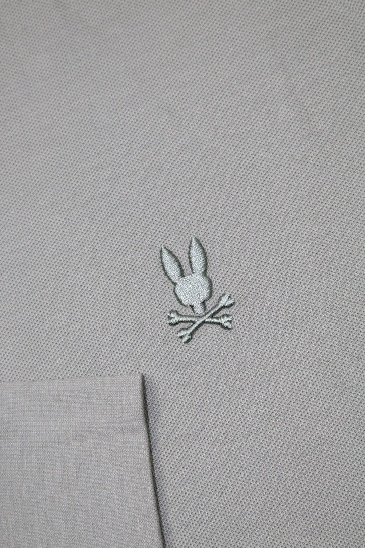 Psycho Bunny Men's Long Sleeve Taylor Pique Tee Shirt 6-L Sea Spray Embroidery gallery