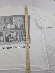 The Barnes Foundation Tshirt 1995 Vintage 90s Single Stitch Square Neck Large
