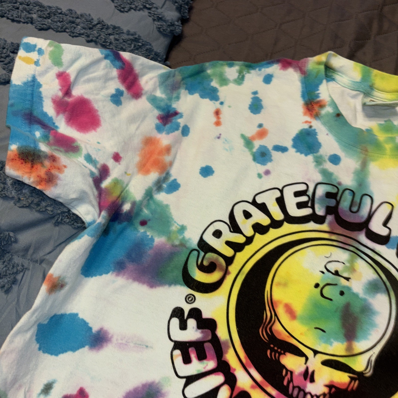 Grateful Dead /Good Grief Charlie Brown Comfort Colors Shirt Large Tie Dyed gallery