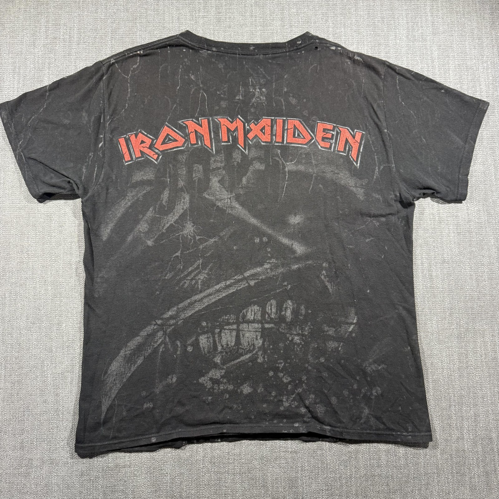 Iron Maiden Shirt Mens Medium Black Eddie Chains Metal Band Graphic Tee Hanes gallery