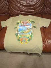 Rainforest Cafe T-Shirt Another Day In Paradise Alligator Hammock Graphic Tee
