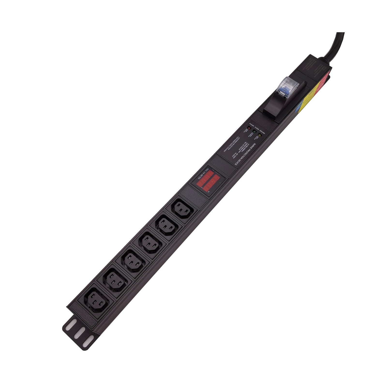Meter SPD Function with L6-30p Plug C13 30A 240V 6 Way PDU for Internet Data …