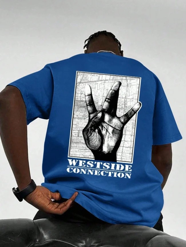 Men’s Shark Print Lightweight T‑Shirt — Summer Casual Sport Streetwear Oversized gallery