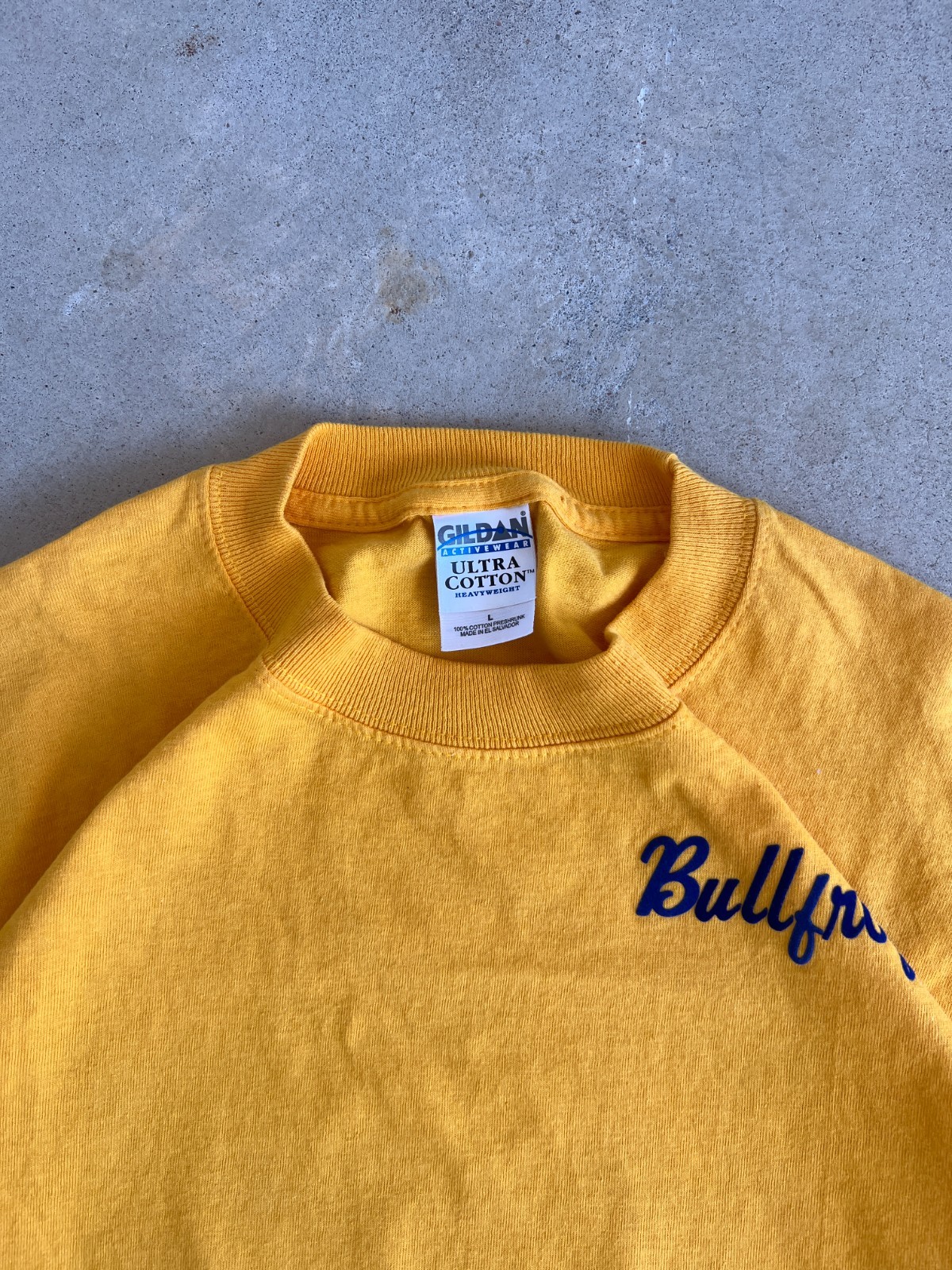 Vintage Yellow Gildan "Bullfrog's" Long Sleeve Tee - L gallery