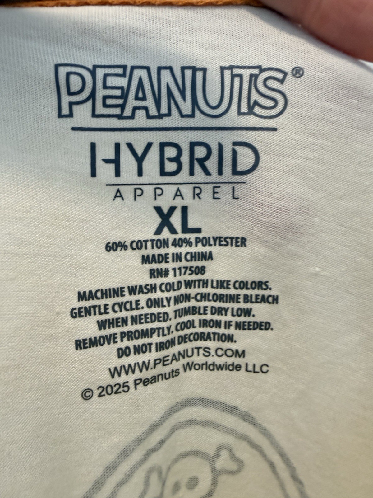 Men's Peanuts Halloween T-Shirt - Ivory (XL) gallery