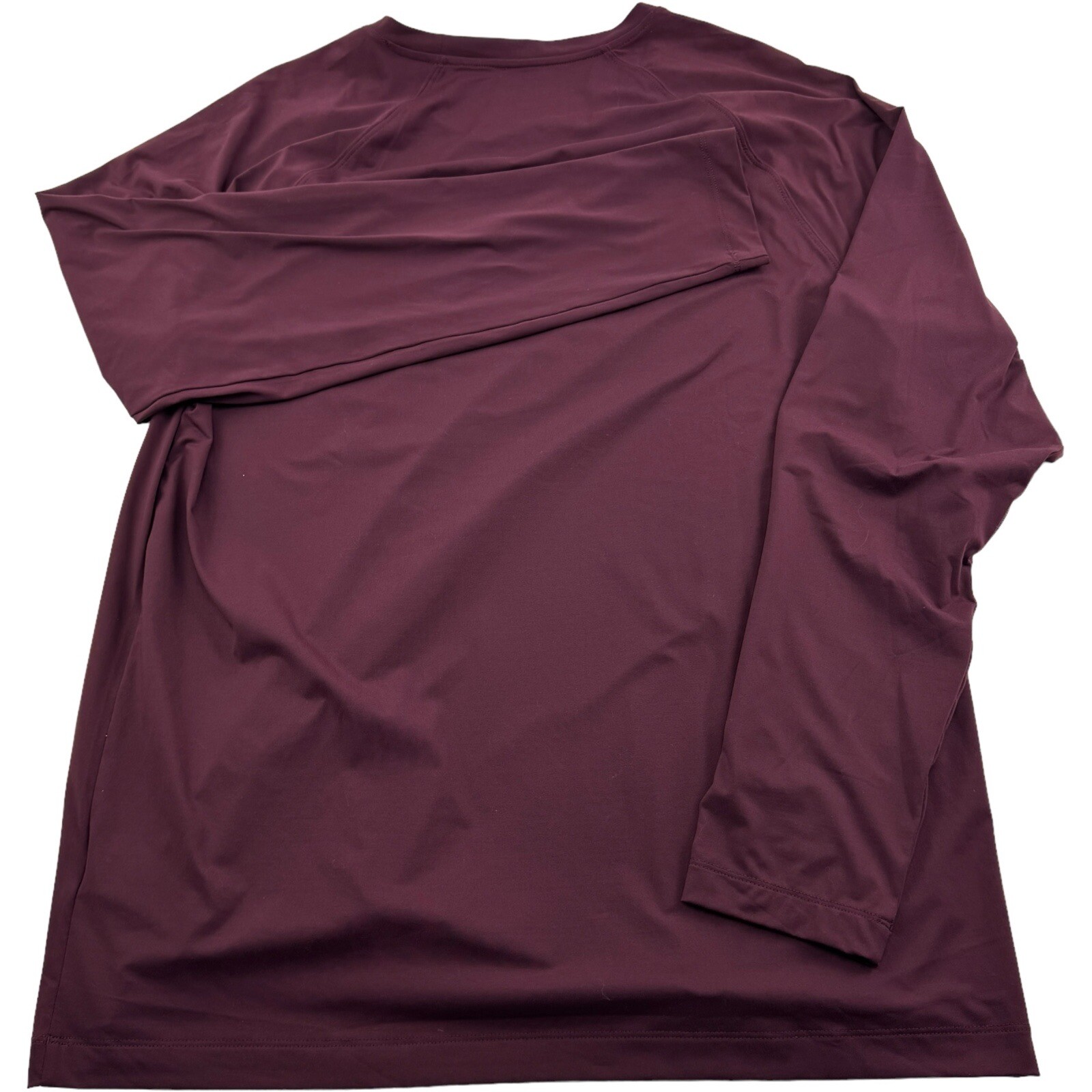 Rhone Maroon Long Sleeve Nylon Polyester Elastane Athletic T-Shirt Mens Size XL gallery