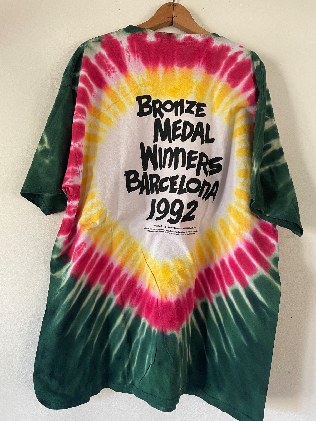 Lithuania 1992 Olympic Basketball Tie Dye T-shirt S M L XL 2X 3X gallery
