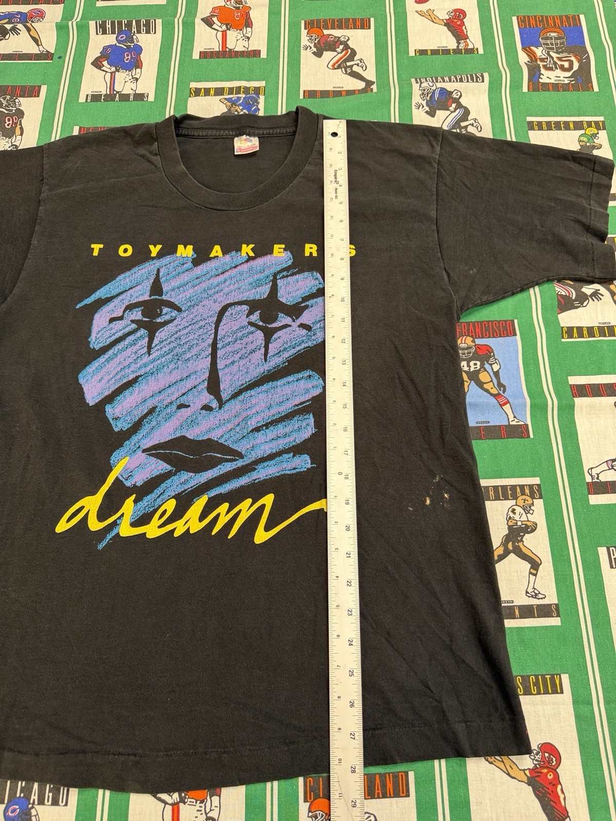 Fruit of the Loom 80s 90s Toymaker's Dream Double-Sided Graphic Black Men's L gallery
