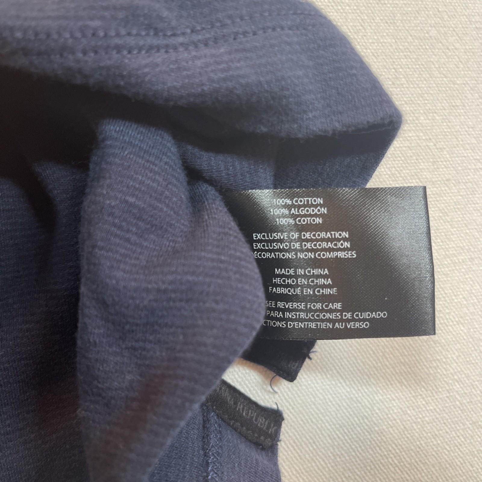 Banana Republic Authentic Tee Supima Cotton Navy Blue Men's Medium T-Shirt gallery