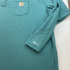 Carhartt Force 1/4 Zip Pullover Shirt Men Sz 3XL Green Relaxed Fit Pocket 104255