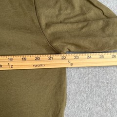 True Classic Henley Shirt Large Brown Casual Long Sleeve Pullover