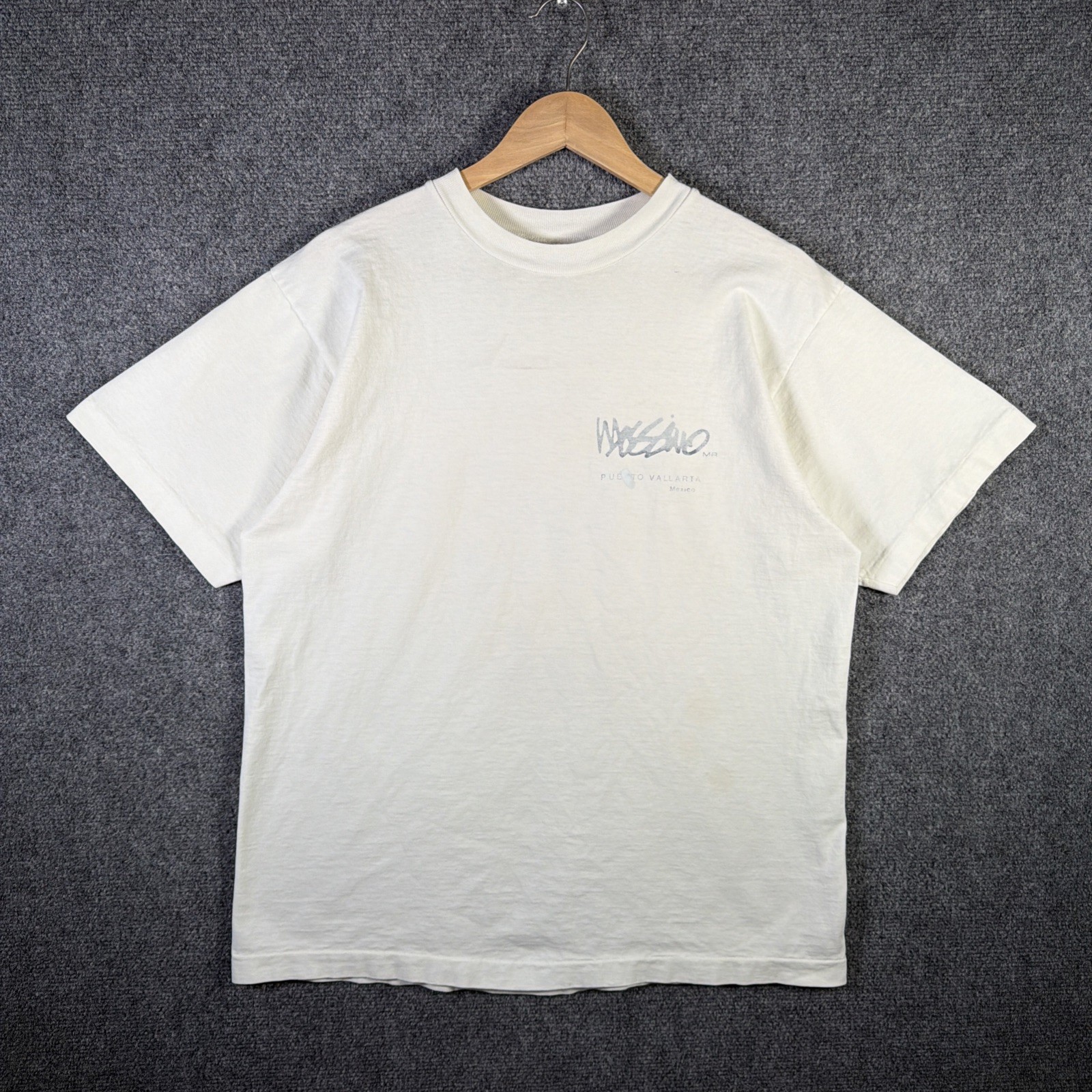 Vintage Mossimo Shirt Mens Medium White 90s Stussy Sun Abstract Art Skate Surf gallery