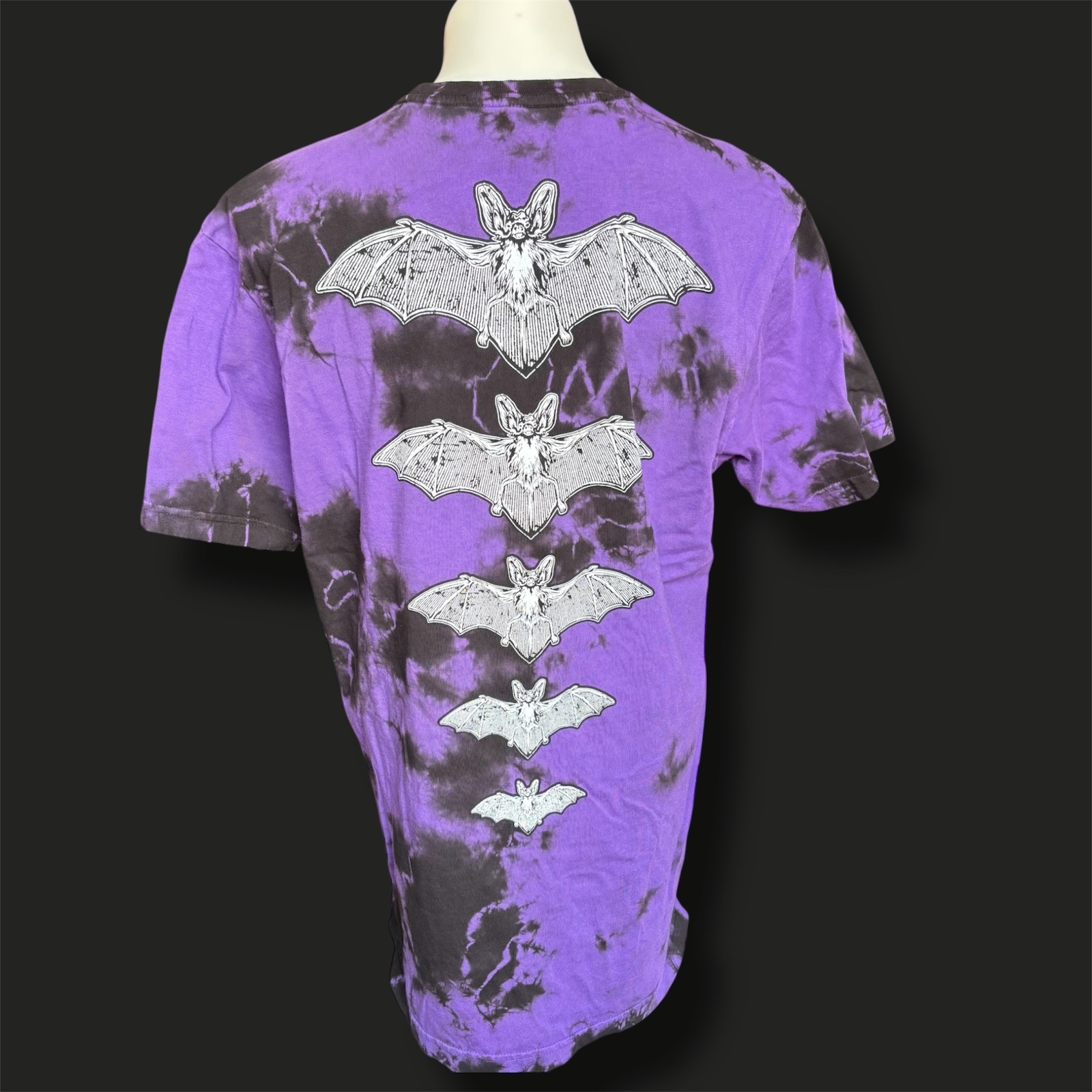 BlackCraft Cult T-Shirt Men's L Batts Tie Dye Halloween Goth Witch gallery