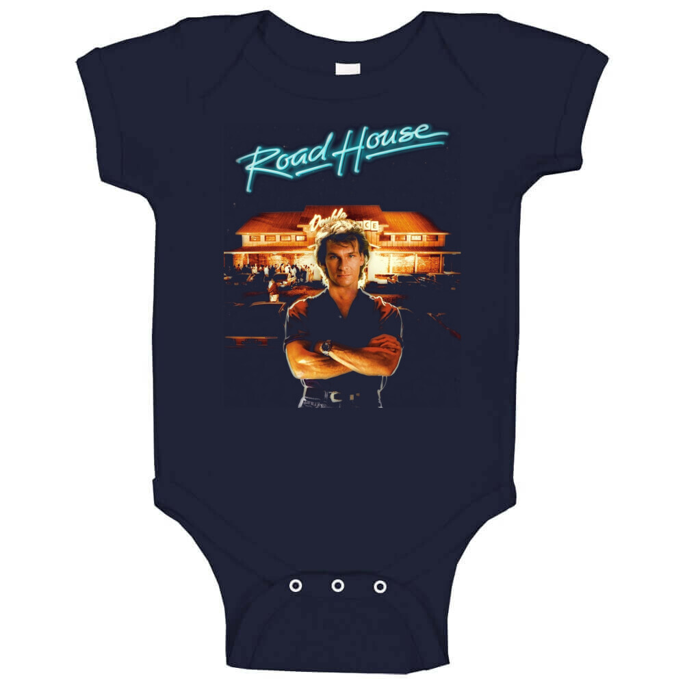 Roadhouse Patrick Swayze Retro 80's Movie Baby One Piece gallery