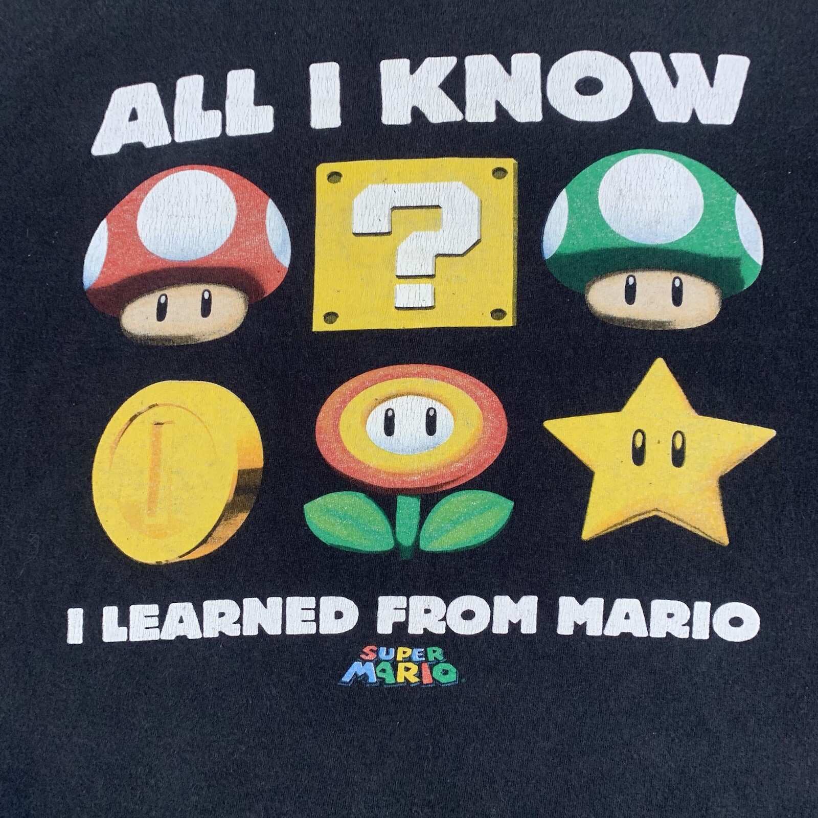 Vintage Super Mario Shirt Mens Large Black Short Sleeve Nintendo 00s Delta Tag gallery