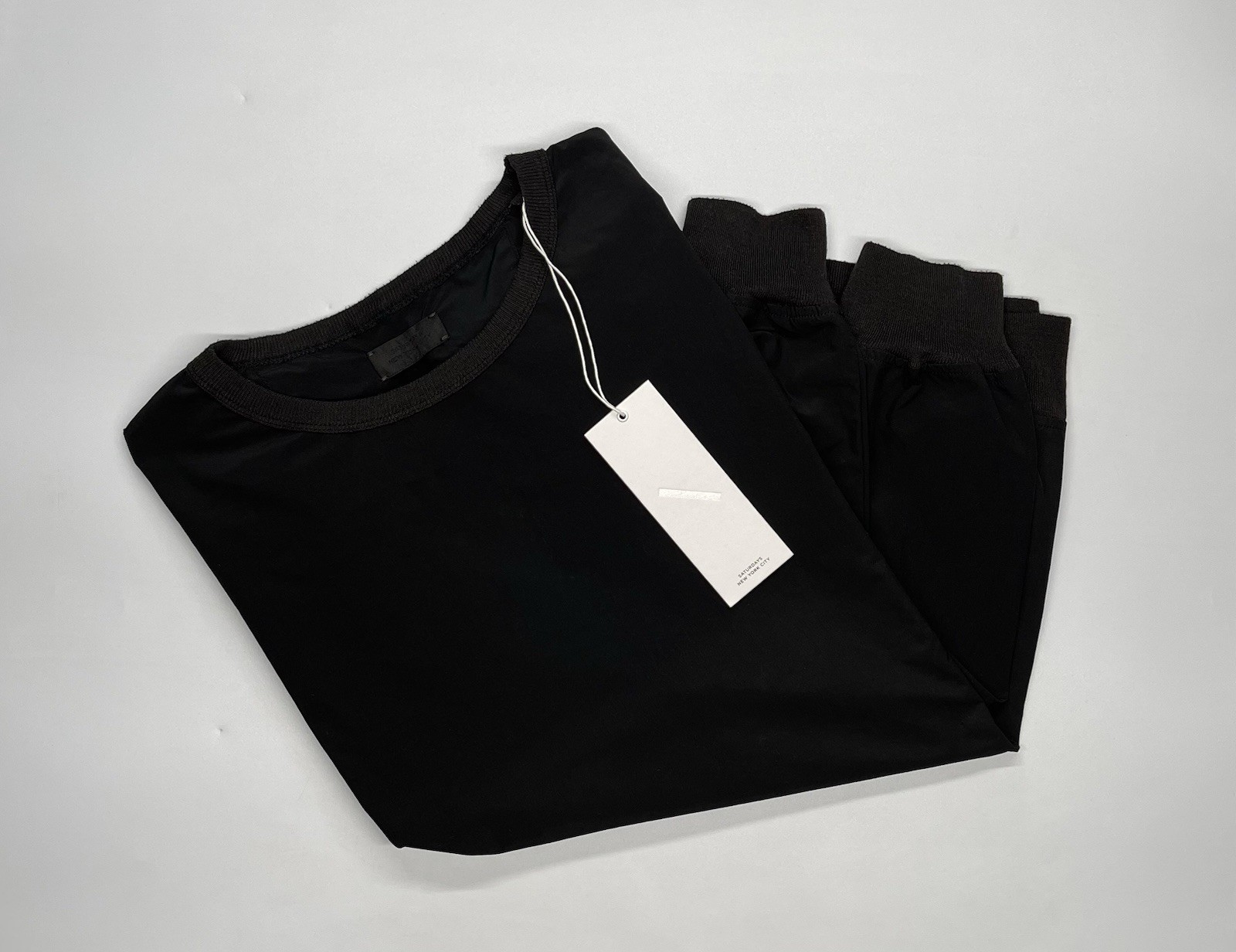 Saturdays Nyc Men's Black Water-Repellent Long Sleeve T-Shirt Retail: $115 (NWT) gallery