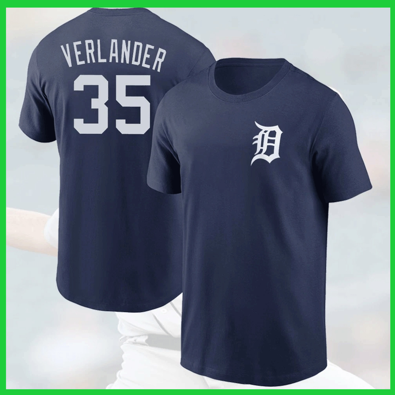 SALE Justin #35 Verlander Detr0it Team 2026 Name & Number Player Unisex T Shirt gallery