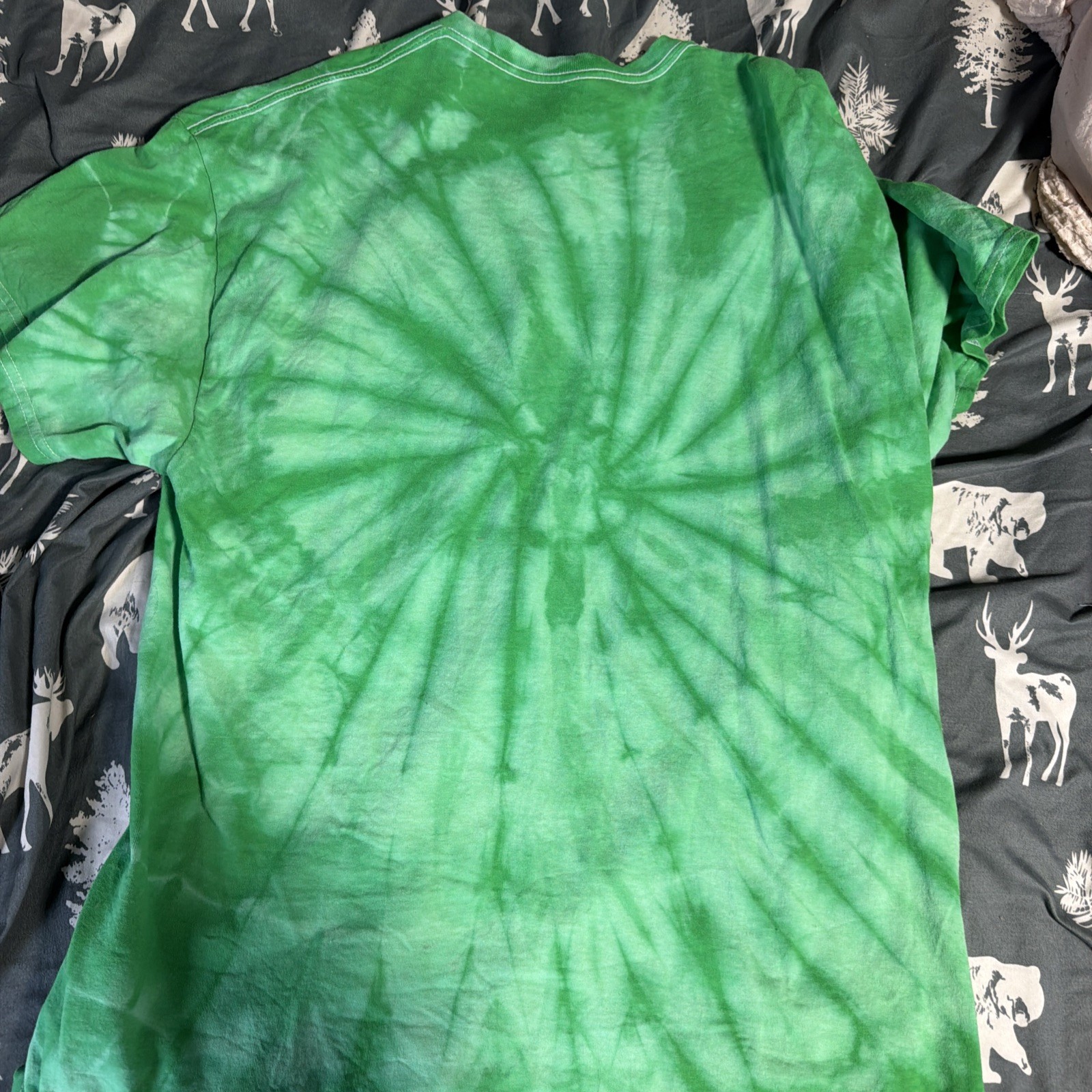Smokey The Bear Green Tie Dye T Shirt XL Size Graphic Print gallery