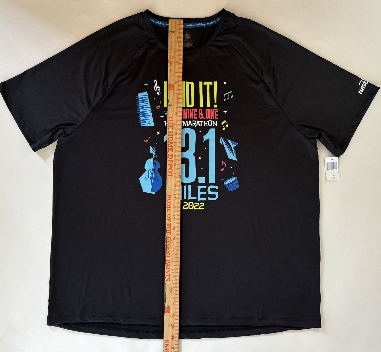 Run Disney 2022 13.1 Miles Black Adult Shirt I DID IT Wine Dine Half Marathon XL gallery