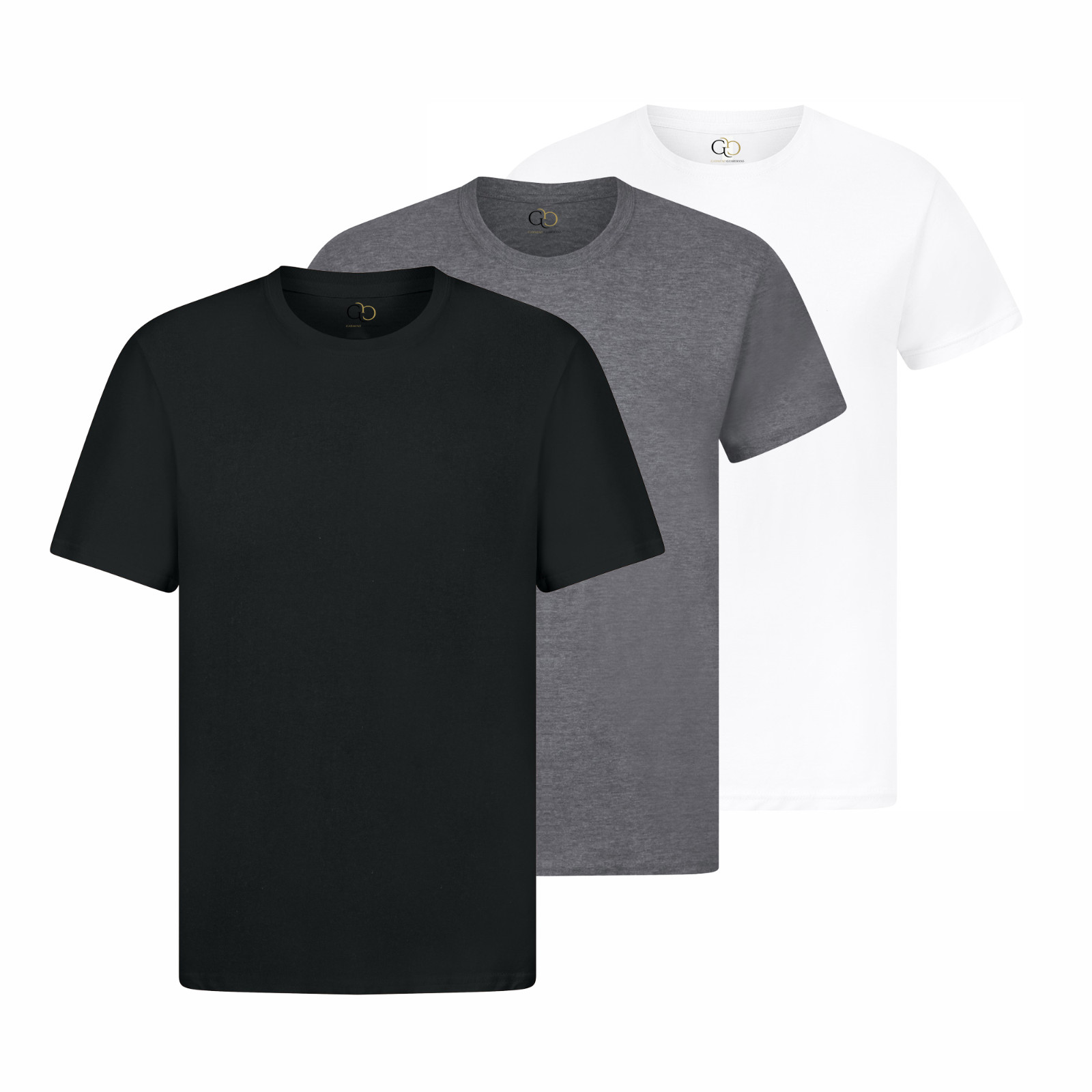 mens tshirts 1,3,5 Pack Unisex Plain Cotton Bulk T-Shirt Mixed Colors Premium gallery