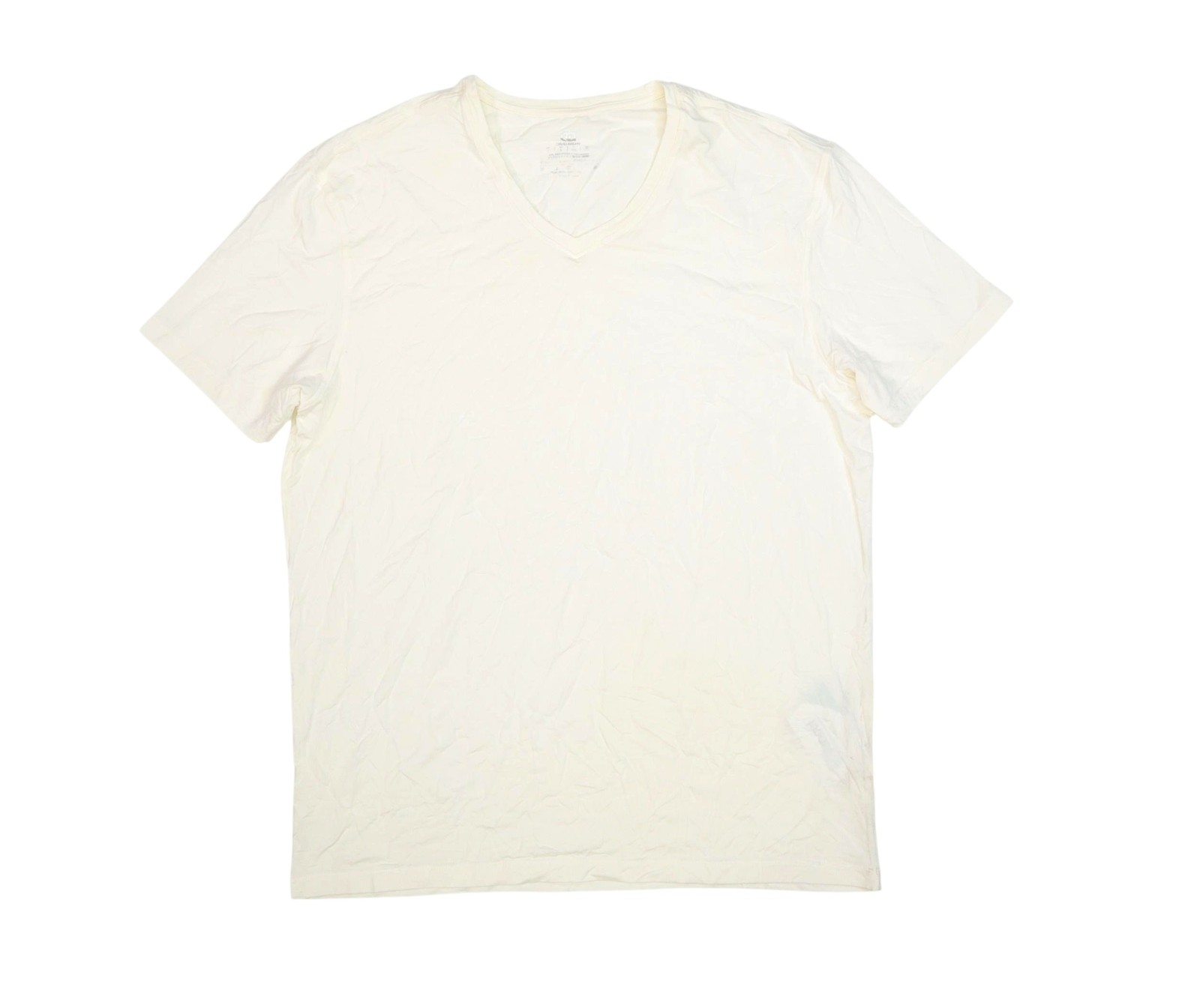 David Archy Shirt Mens Large White MicroModal V Neck Tagless Tee T-Shirt Jersey