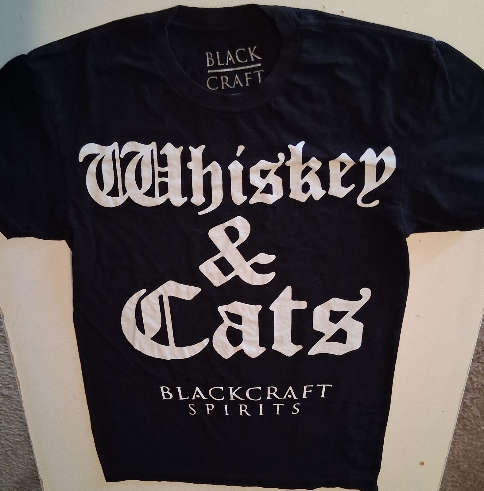 Blackcraft Spirits Whiskey & Cats XS Tee Shirt - Black Craft Cult gallery