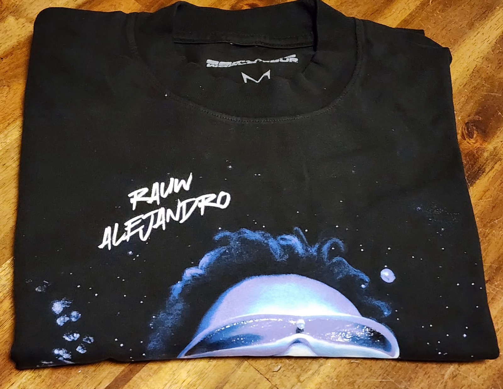 Rauw Alejandro Saturno World Tour 2023 T-Shirt Size X-Large Black NWOT ~ READ gallery