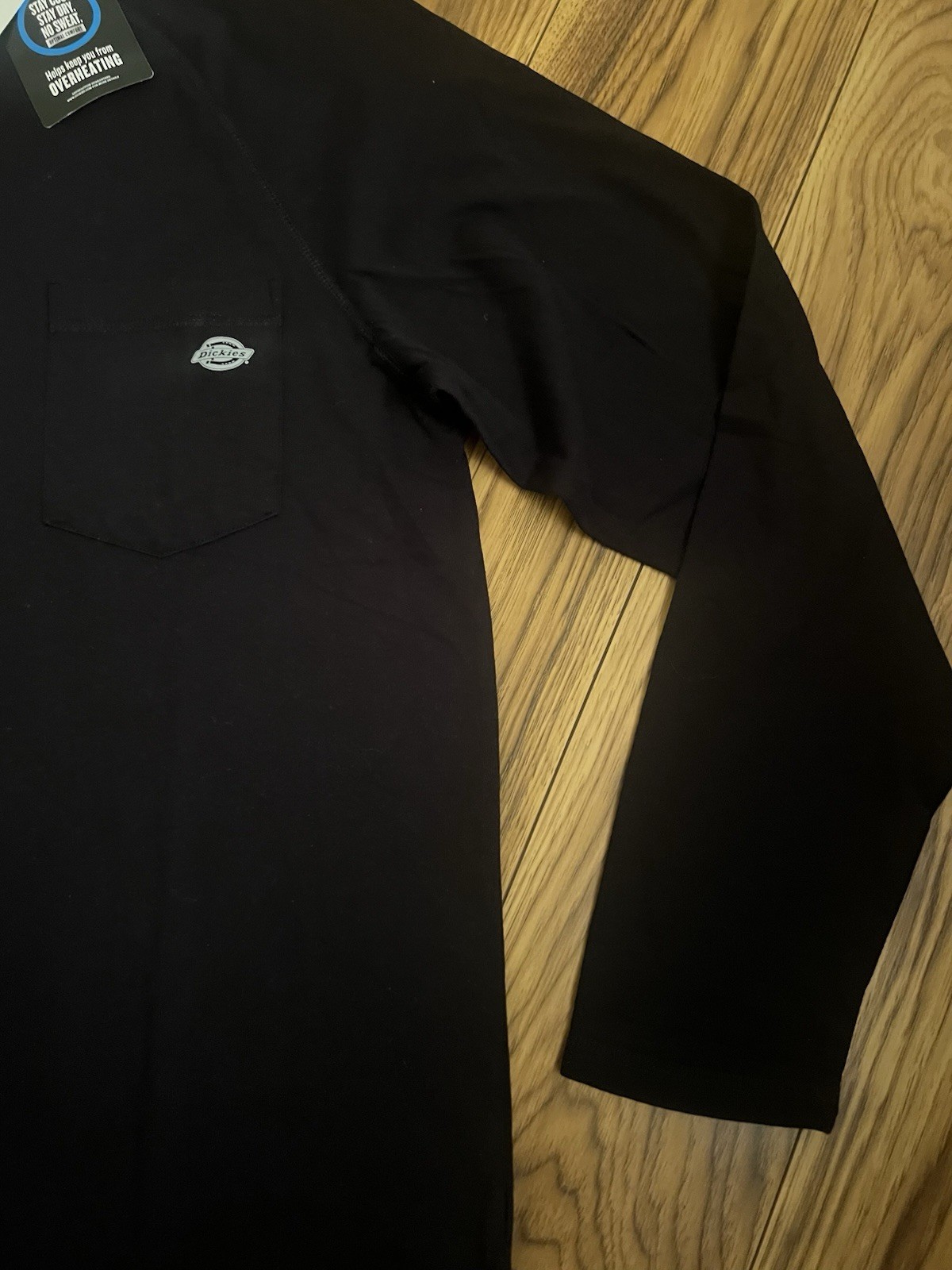 Dickies Mens Blk Temp IQ Performance Long Sleeve Pocket Tee Size L - New w Tags gallery