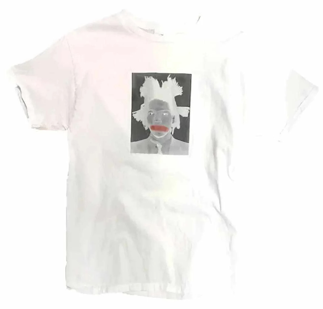 Jean-Michel Basquiat Red Stroke T-shirt by h.m. Peavy gallery
