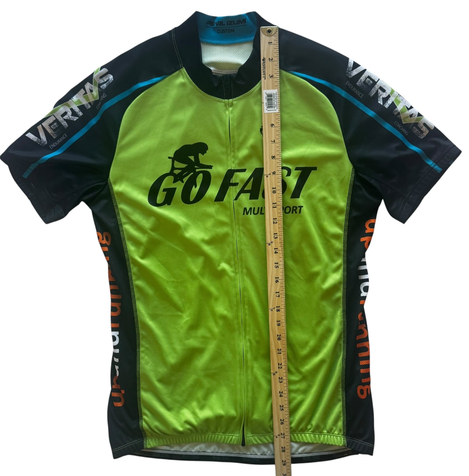 Pearl Izumi Custom Cycling Jersey Men’s XL Go Fast Multisport Full Zip Bike Shir gallery