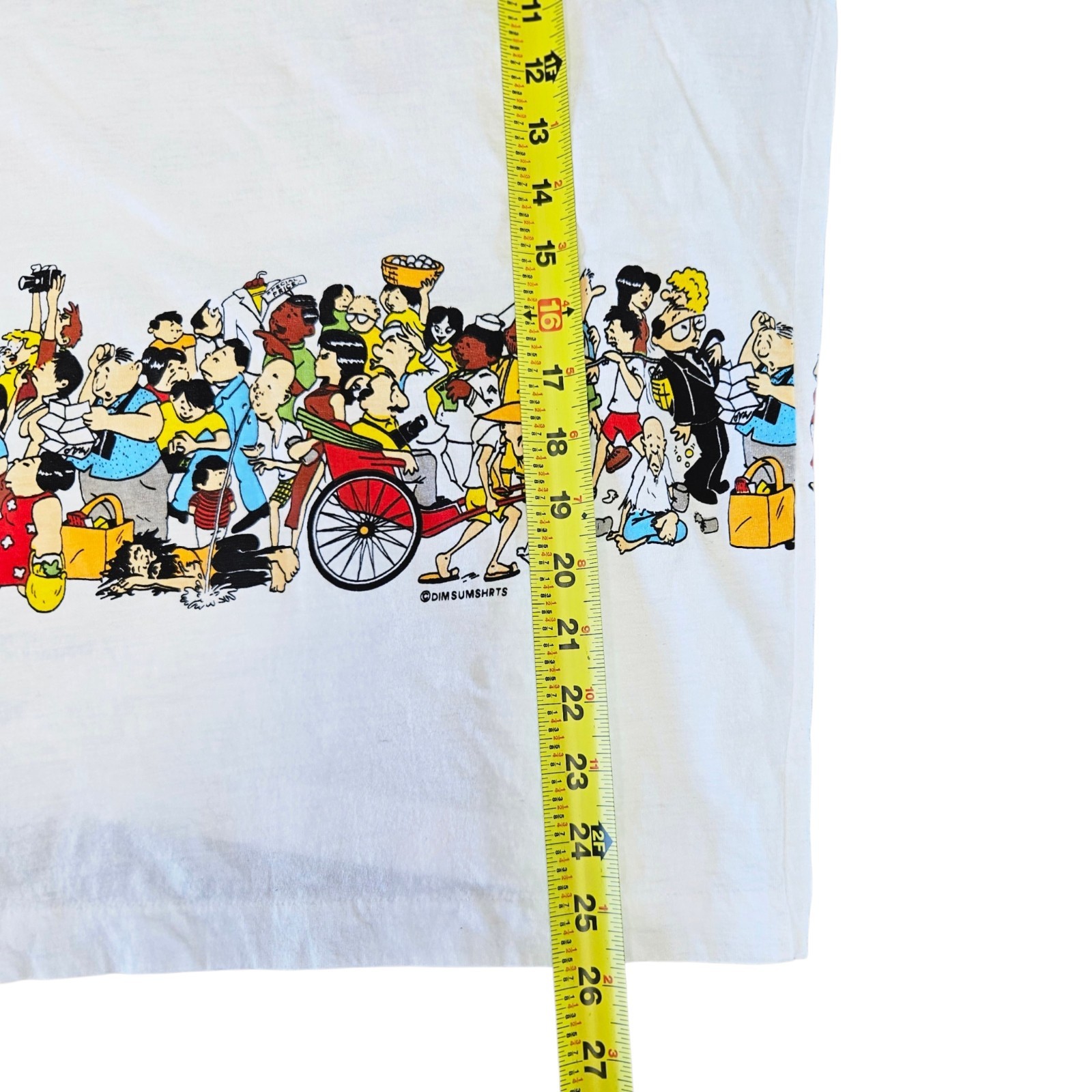 Vintage Dim Sum Shirts I Survived Hong Kong T Shirt Size L White 2 Sided Graphic gallery