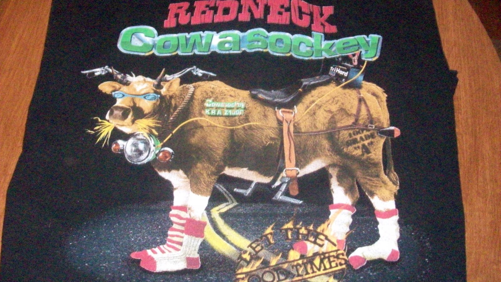 Vintage Redneck Cowasockey Short Sleeve T-Shirt Novelty Funny Humor Size L gallery