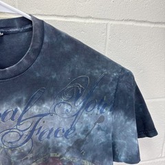 Vintage Liquid Blue Grateful Dead Steal Your Face Tie Dye Graphic Size XL Rare