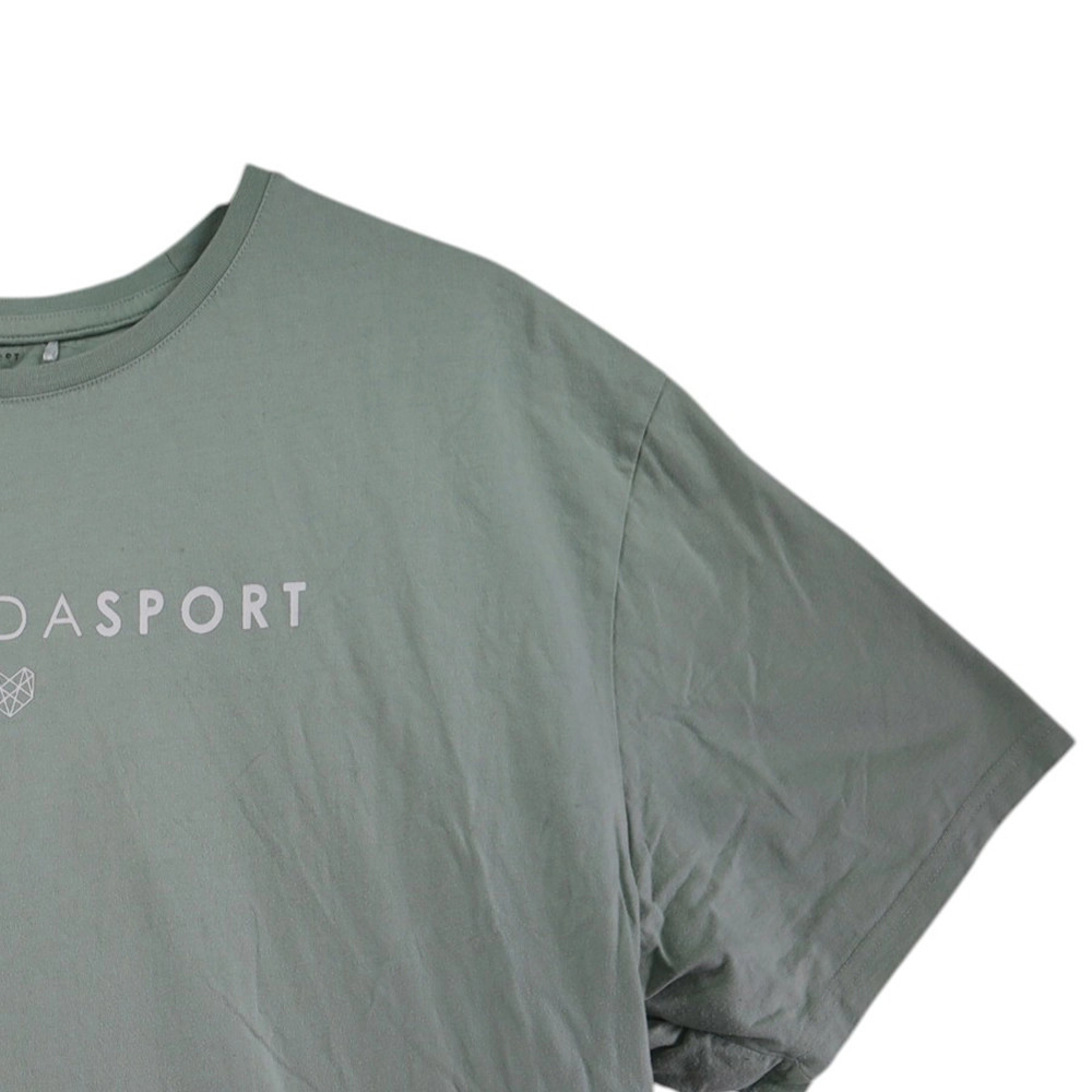 Pink Soda Sport Mens T-Shirt Green Short Sleeve Round Neck Polyamide gallery
