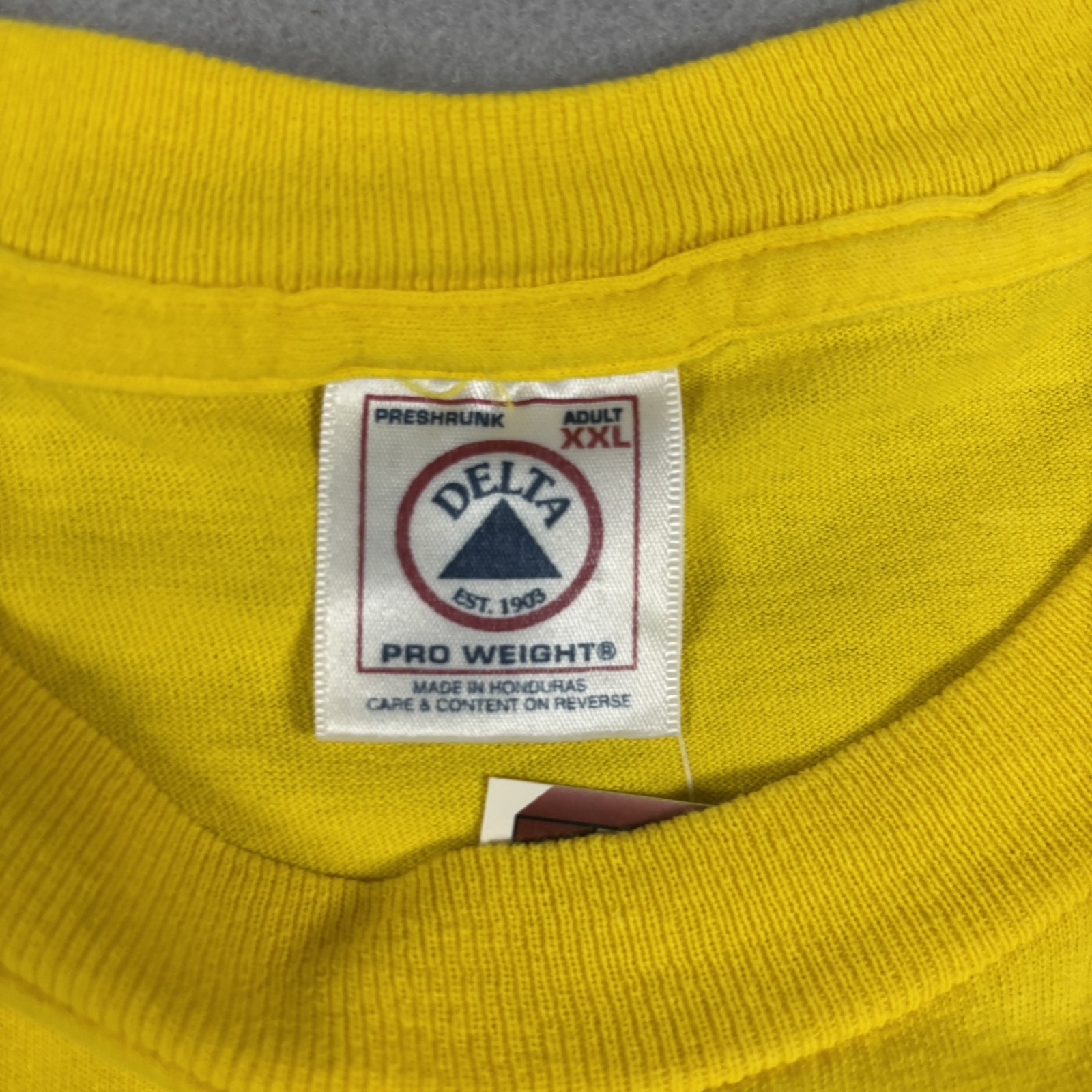 Delta Pro Weight T-Shirt Men's XXL Yellow Miller Time Beer Promo Spellout gallery