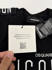 Dsquared2 Black T-Shirt Embroidered Men’s All Sizes S M L XL XXL