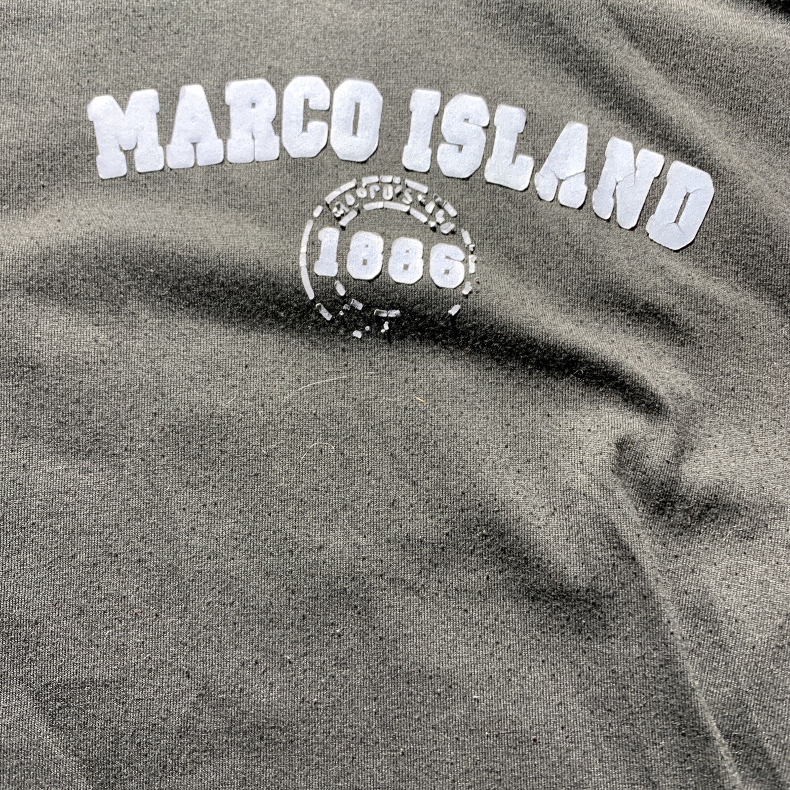 Florida Miami MARCO ISLAND Shirt MEDIUM Black Long Graphic Spirit Jersey Style gallery