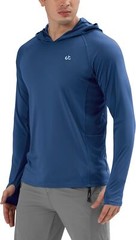 Men’s UPF 50+ Quick-Dry Rash Guard Long Sleeve Swim Fishing Shirt