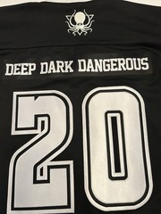 Deep Dark And Dangerous Truth DDD Hockey Jersey Large Black And Purple