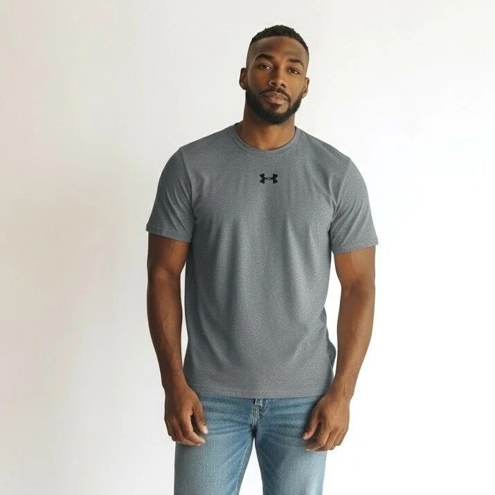 Under Armour T-Shirt Mens Size XL Gray Locker Tee 20 Short Sleeve Loose Fit NEW